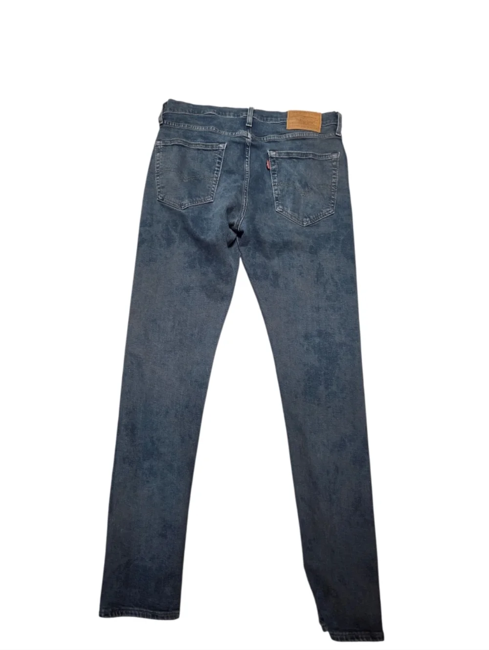 Levi's Premium Men's Distressed Dark Acid Wash Skinny Taper Jeans